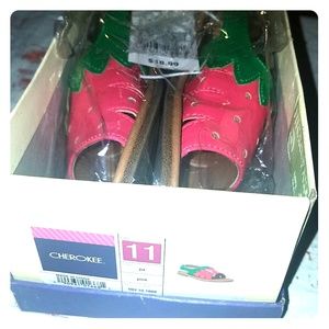 Strawberry sandals new sz11